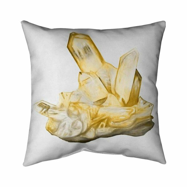 Begin Home Decor 26 x 26 in. Citrine Stone-Double Sided Print Indoor Pillow 5541-2626-MI80-1